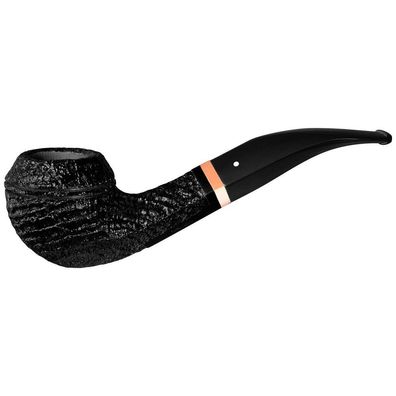 VAUEN Pfeife Six 507, schwarz, sandgestrahlt, 6mm Filter, Weißpunkt