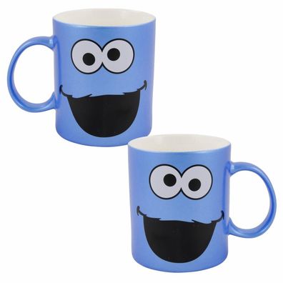 Keramik Tasse Krümelmonster | Sesamstraße | 300 ml | Geschenkbox