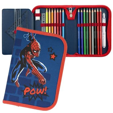 Federtasche gefüllt | Marvel Spider-Man | Kinder Federmappe | Schule