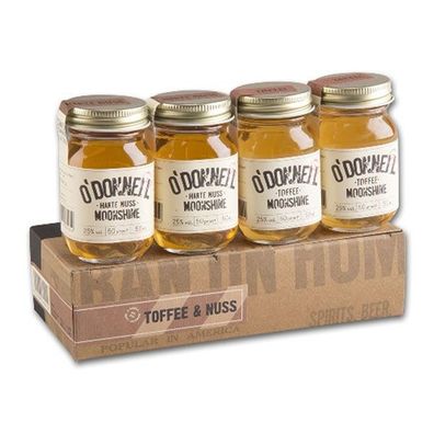 O'Donnell Moonshine Likör Bestseller Minis Set, 25% Vol. 4 x 0,05 l