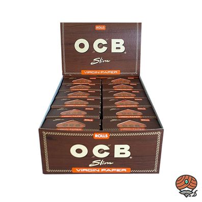 Box OCB Virgin Rolls Slim, 24 x 4m