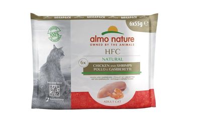 Almo Nature HFC Natural Huhn und Garnelen 48 x 55g
