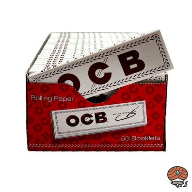 1 Box OCB Weiß Extra Long Papers Zigarettenpapier - 50 Hefte je 32 Blatt
