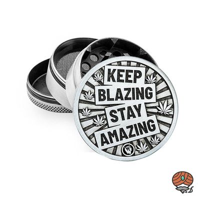 FIRE-FLOW Kräutermühle - Keep Blazing, Metall, 50mm, 4-teilig