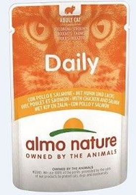 Almo Nature PB Daily Menu Huhn & Lachs 60 x 70g