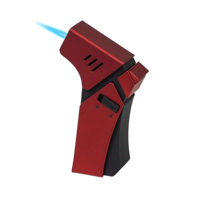 Tisch-Feuerzeug Blaue Jetflamme rot nachfüllbar, Passatore Jet Burner Grand Prix
