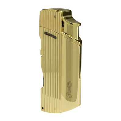 Passatore Zigarrenfeuerzeug, 2-Flammen Jet, Rundcutter, Poker, cannes gold