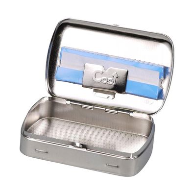 Cool Tabakdose, Chrom Sonne mit Clip