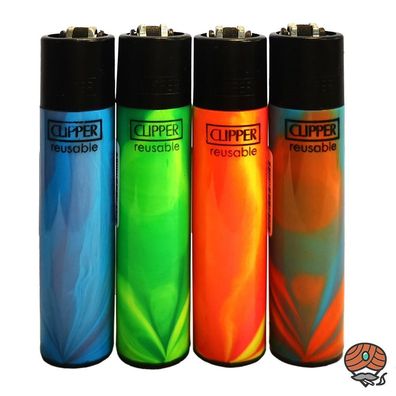 Clipper Reibradfeuerzeuge 4x Nebula Mix #2