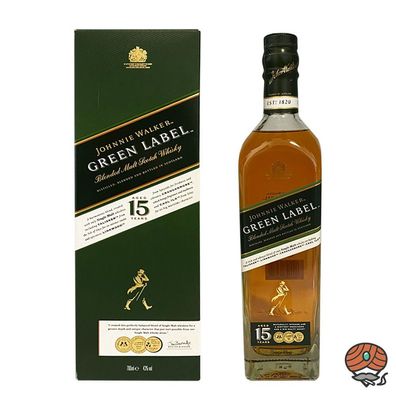 Johnnie Walker Green Label 15 Jahre Blended Scotch Whisky, 40% Vol. 0,7 l