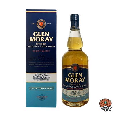 Glen Moray Peated Single Malt Scotch Whisky, 40% Vol. 0,7 l