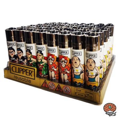 Clipper Reibradfeuerzeuge Couch Potatoes, Würfel 48 Stück