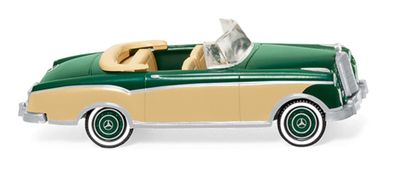 Wiking H0 1/87 014302 MB 220 S Cabrio - moosgrün - OVP NEU