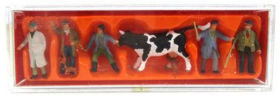 Spur H0 Preiser 10048 Figuren Viehhandel OVP (6534k)