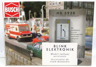 Busch Electronic H0 5930 Baustellen-Set Blinkschaltung OVP (2927k)