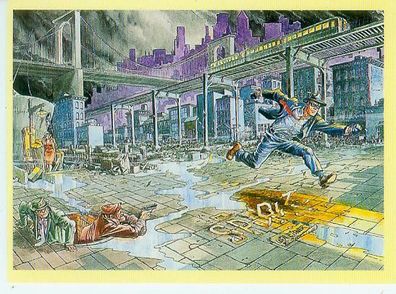 The Spirit Postcard: The City (by Will Eisner) (USA 1986)