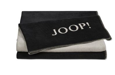 Joop Decke Uni-Doubleface Anthrazit-Ash 150x200 cm