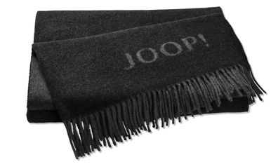 JOOP! FINE-Doubleface Plaid / Decke Anthra.-Graphit 130 x 180cm
