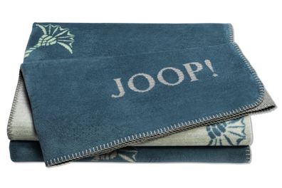 JOOP! FADED Cornflower Plaid / Decke aqua 150 x 200cm