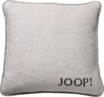 JOOP! Kissen mit Füllung Melange-doubleface Ecru-Graphit 50 x 50cm