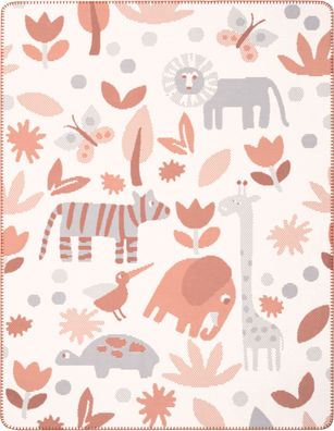 Biederlack Kinderdecke Lovely & Sweet Zoo 75 x 100cm