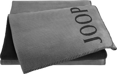 JOOP! TOUCH Plaid / Decke Anthrazit-Schw. 220 x 240cm