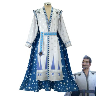 Cosplay Movie Wish King Magnifico Kostume Robe Halloween Maskerade Anzuge Set