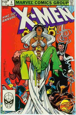 Uncanny) X-Men Annual # 6 (Bill Sienkiewicz) (guest: Dracula) (USA, 1982)