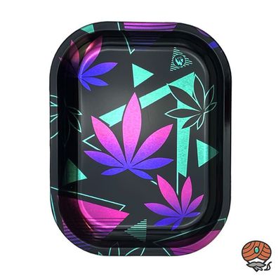 FIRE-FLOW Drehunterlage Micro - Leaves 37 Metallic / Rolling Tray/Stopfunterlage
