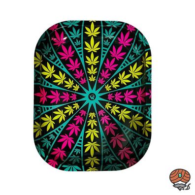 FIRE-FLOW Drehunterlage Micro - Mandala Leafs 1/4 / Rolling Tray / /topfunterlage