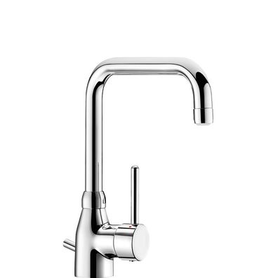 Delabie EHM für WT, Schwenkauslauf H195 L150mm mit Zugst. Ablgarn