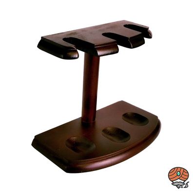 AKRA Pfeifenständer für 3 Pfeifen / Lesepfeifen, Holz