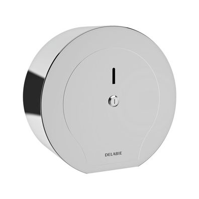 Delabie WC-Papierhalter f. Papierrolle 400 m Edst. 1.4301 hgl. pol