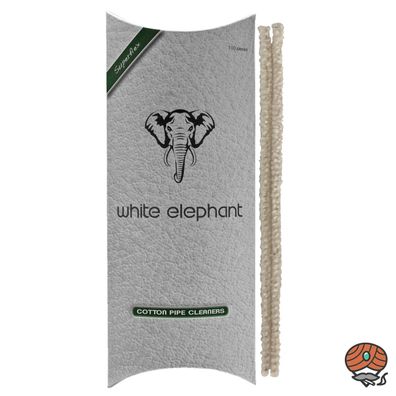 White Elephant Cotton Pipe Cleaners / Pfeifenreiniger, 100 Stück