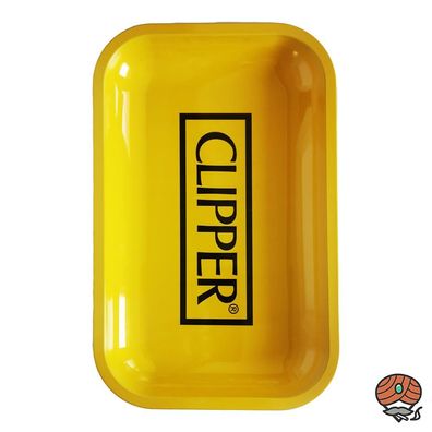 FIRE-FLOW Drehunterlage Small -Clipper Logo Yellow- Rolling Tray/Stopfunterlage