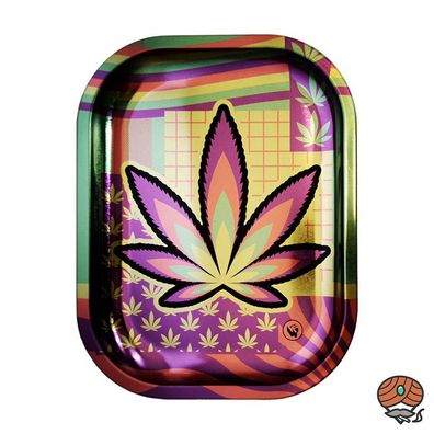 FIRE-FLOW Drehunterlage Micro - Leaves #36 - Rolling Tray / Stopfunterlage