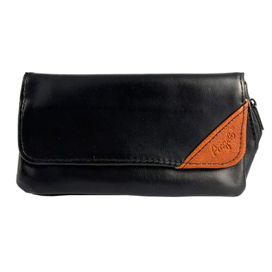 Angelo Pfeifentasche Schwarz-Braun