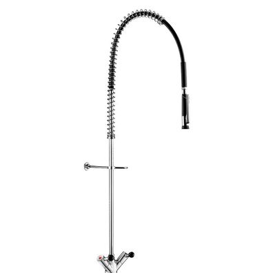 Delabie Geschirrspülbr. schw m. Mischer+Handbr.433010, . Auslaufvent