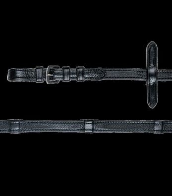 Waldhausen X-Line Gummi-Lederzügel - Farbe: schwarz