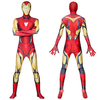 Avengers Iron Man Herren Kostum Karneval Fasching Cosplay Jumpsuit Maske Outfit