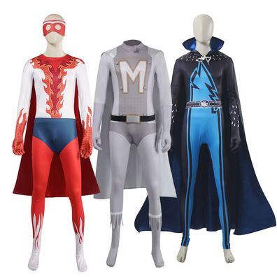 Cosplay Megamind Metro Man Jumpsuit Umhanger Halloween Superhelden Kostume Anzug