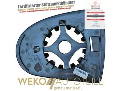 Spiegelglas, Außenspiegel rechts Diederichs 5807126 für Mitsubishi