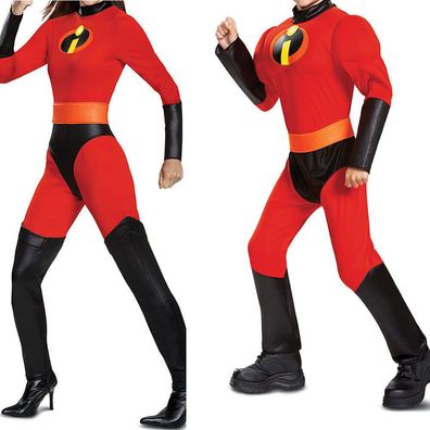Adult Die Unglaublichen Klassische Mrs Incredible Cosplay Kostume Party Bodysuit