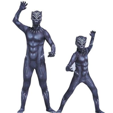 DE Marvel Superheld Black Panther Cosplay Kostum Schulparty Cosplay Kostum J