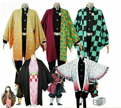 Damonentoter Cosplay Damonentoter Anime Nezuko Kostum Perucke Halloween Kostum