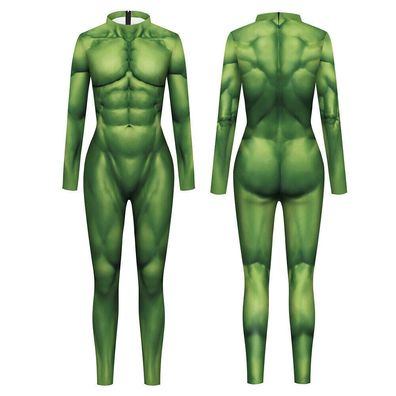 Hulk Cosplay Costume Zentai Jumpsuit Outfits Bodysuit Halloween Party Karneval