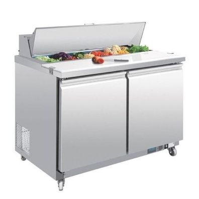 Gastronomie Polar Arbeitstisch 405L, 2-Türig - Serie U