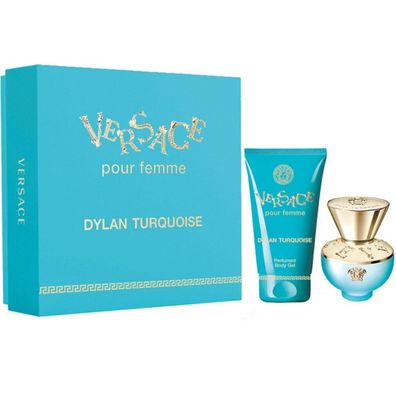 Versace Dylan Turquoise Pour Femme Set 2 30 Ml Edt &#43; 30 Ml Body Gel