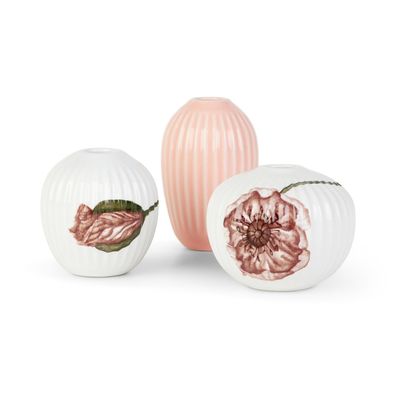 Kähler Design 693015 Miniatur Vasen Hammershøi Poppy - Mohnblumen Tischvasen-Set