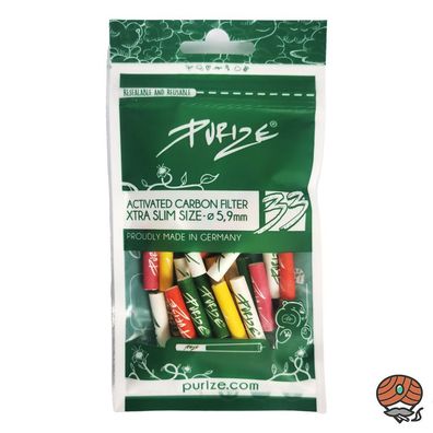 Purize Aktivkohlefilter XTRA SLIM bunt, 33 Stück